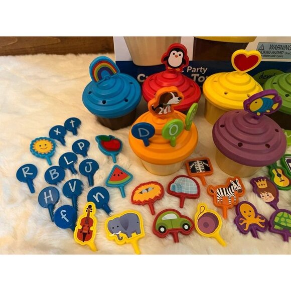 Children’s Learning Game “ ABC Party Cupcake Toppers” - Picture 2 of 5